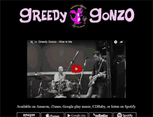 Tablet Screenshot of greedygonzo.com